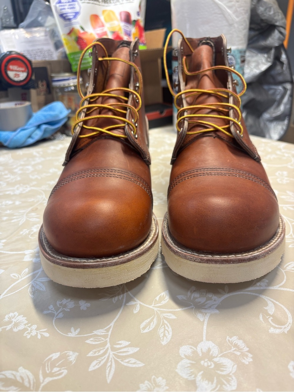 Red Wing Boot Style 8089 Traction Tred 6” Oro Legacy Iron Ranger Size 13D - Picture 8 of 11